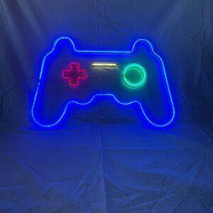 Neon Video Game Controller LED Wall Display Sign Light Gamer Room USB (209)